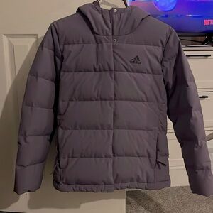 Adidas women’s size small purple down coat worn three times perfect condition.